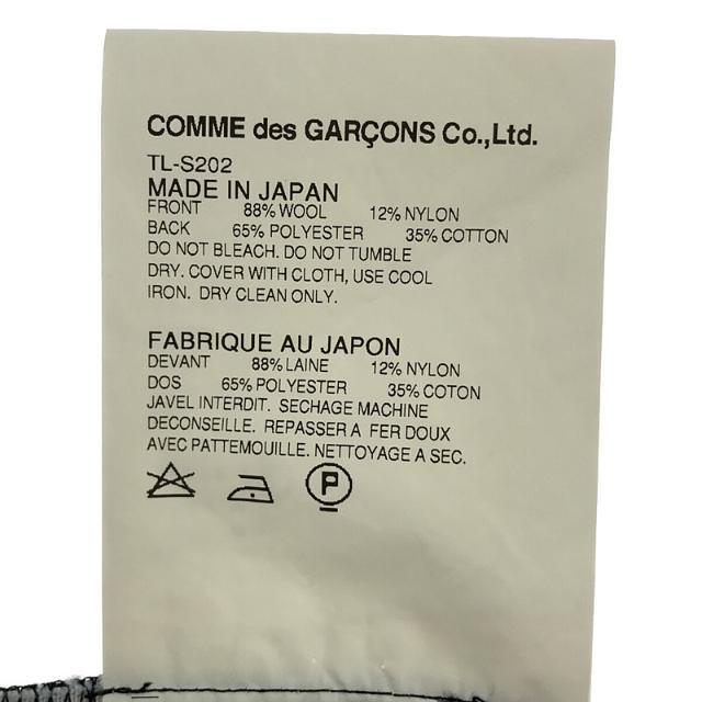 ミニスカートtricot COMME des GARCONS / トリココムデギャルソン | AD2013 2013AW | 異素材 切替 ツイード フラワープリント スカート | M | ブラック/グリーン | レディース