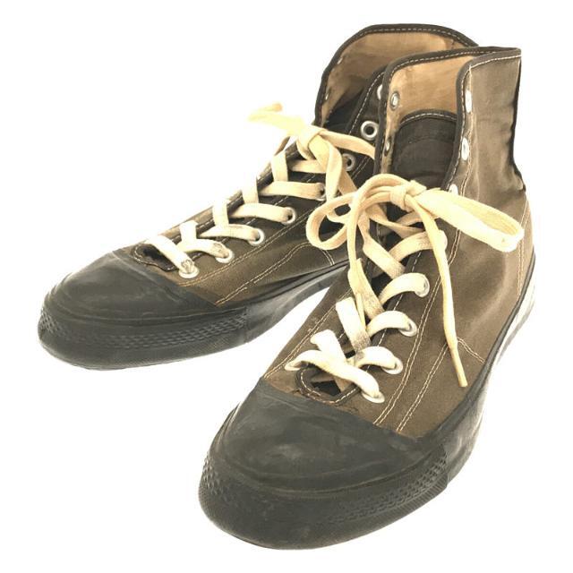 VINTAGE / ヴィンテージ 古着 | 1950s | CONVERSE コンバース / CHUCK TAYLOR チャックテイラー FOOTBALL SHOE 斜めロゴ | 10 | カーキ系 / ブラック | メンズ