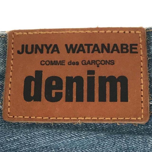 JUNYA WATANABE COMME des GARCONS / ジュンヤワタナベ コムデギャルソン | 2019SS | 5P 刺繡リペア加工  セルビッチ デニムパンツ | S | インディゴ | レディース