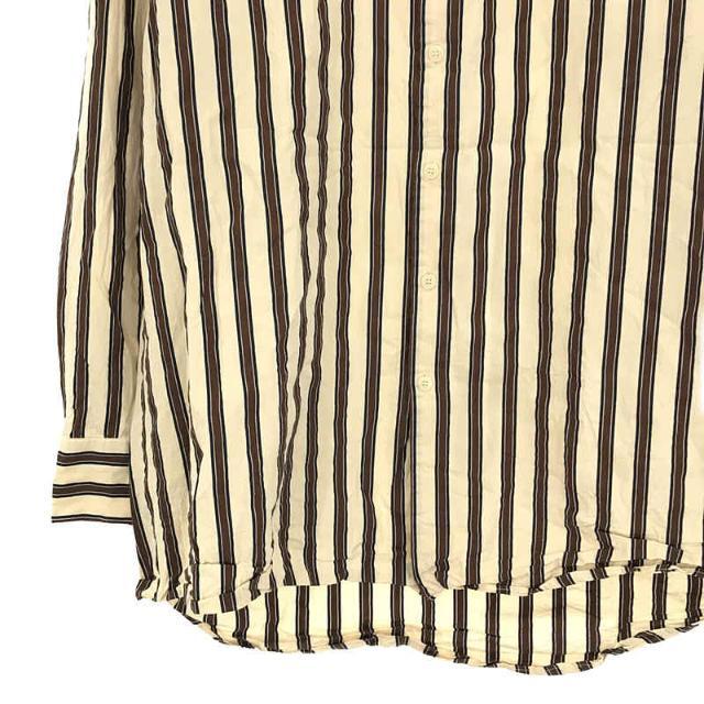 CASEY CASEY / ケーシーケーシー | 2021AW | FABIANO SHIRT stripe コットン ストライプ ファビオ シャツ  | M | NATURAL | メンズ