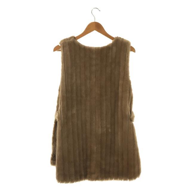 【美品】 6(ROKU) / ロク | FAKE FUR VEST フェイク ファー ベスト | 38 | ベージュ | レディース