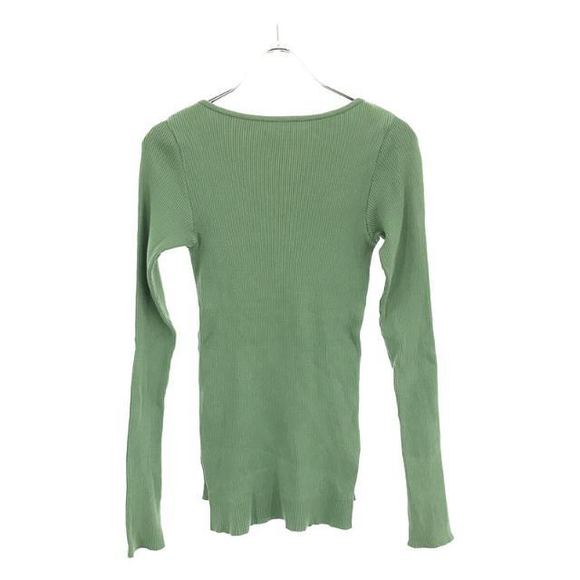 AURALEE / オーラリー | RIB BOAT NECK L/S TEE リブニットカットソー green | 0 | グリーン | レディース AURALEE / オーラリー | RIB BOAT NECK L/S TEE リブニットカットソー green | 0 | グリーン | レディース