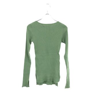 オーラリー(AURALEE)のAURALEE / オーラリー | RIB BOAT NECK L/S TEE リブニットカットソー green | 0 | グリーン | レディース(ニット/セーター)