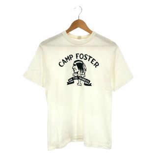 ウエアハウス(WAREHOUSE)のWAREHOUSE / ウエアハウス | コットン フロントロゴ クルーネック カットソー Tシャツ | M | ホワイト | メンズ(Tシャツ/カットソー(半袖/袖なし))