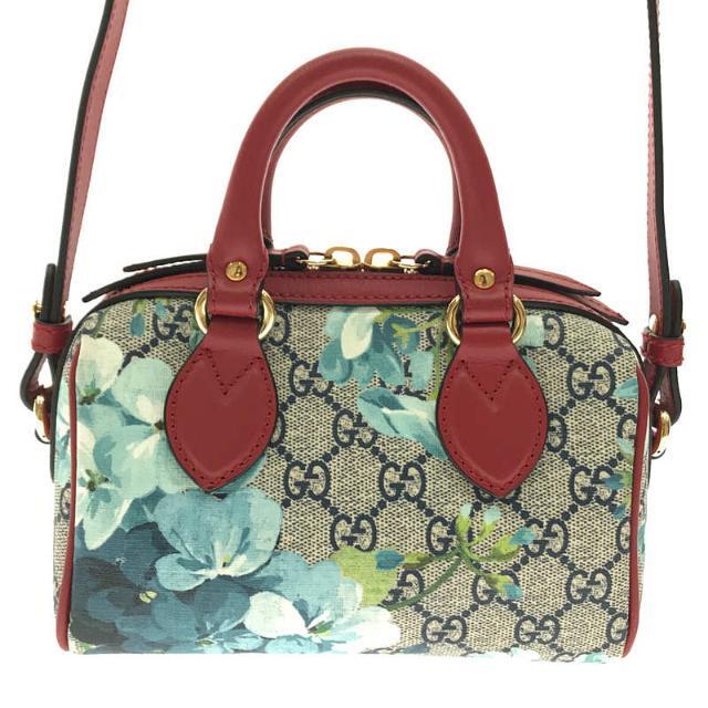 ★決算特価商品★バッグ【美品】 GUCCI / グッチ | 546312 GGブルームス スプリーム 2way ショルダー付き ハンドバッグ 箱・保存袋有 | ブルー/ベージュ/レッド | レディース