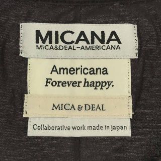 Americana / アメリカーナ | × MICA&DEAL マイカ＆ディール ロゴ コットン カットソー white | F | ホワイト | レディース