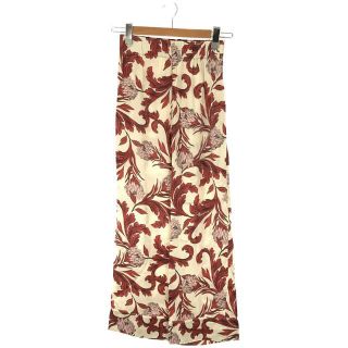 【美品】  L'Appartement  / アパルトモン | 2022SS | 【SENSI STUDIO/センシ スタジオ】Print Slouchy Pants | XS | レッド/アイボリー | レディース(その他)