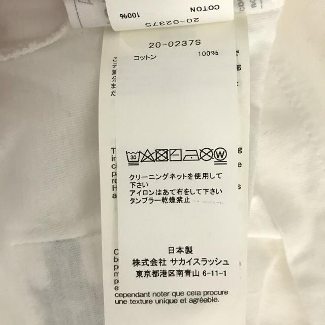 【美品】 sacai / サカイ | 2020SS | × fragment design フラグメントデザイン コラボ ナンバリング プリント Tシャツ | 2 | ホワイト | メンズ