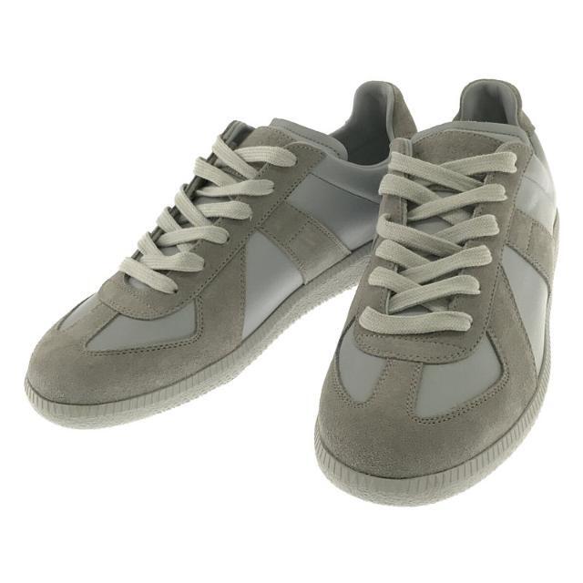 【新品】  Maison Margiela / メゾンマルジェラ | ㉒ Replica Sneakers GERMAN TRAINER レプリカ スニーカー ジャーマントレーナー レザー シューズ  gray | 38 | グレー | レディース