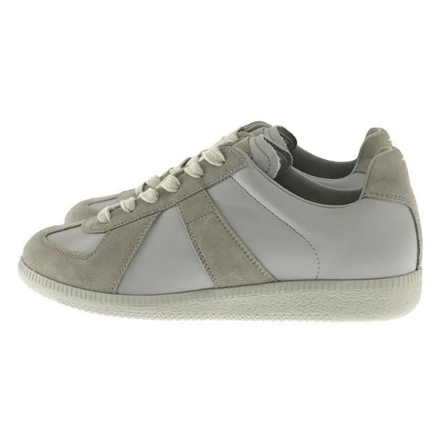 【新品】  Maison Margiela / メゾンマルジェラ | ㉒ Replica Sneakers GERMAN TRAINER レプリカ スニーカー ジャーマントレーナー レザー シューズ  gray | 38 | グレー | レディース