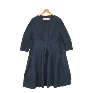 TOOGOOD / トゥーグッド | THE FLORIST DRESS / MADE IN LONDON コットン ギャザー ロング ワンピース | XS | ブルー | レディース(ロングワンピース/マキシワンピース)