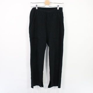 フィーニー(PHEENY)のPHEENY / フィーニー | BIG WAFFLE FLARE PANTS スリットワッフルパンツ | 2 | ブラック | レディース(その他)