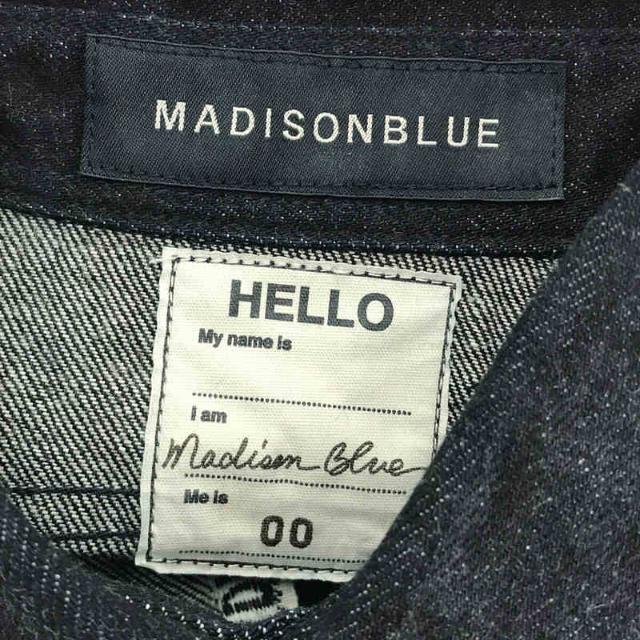 MADISONBLUE(マディソンブルー)のMADISON BLUE / マディソンブルー | 2022SS | HAMPTON SH SELVEDGE セルビッチデニム ハンプトンシャツ | 00 | インディゴ | レディース レディースのトップス(シャツ/ブラウス(長袖/七分))の商品写真