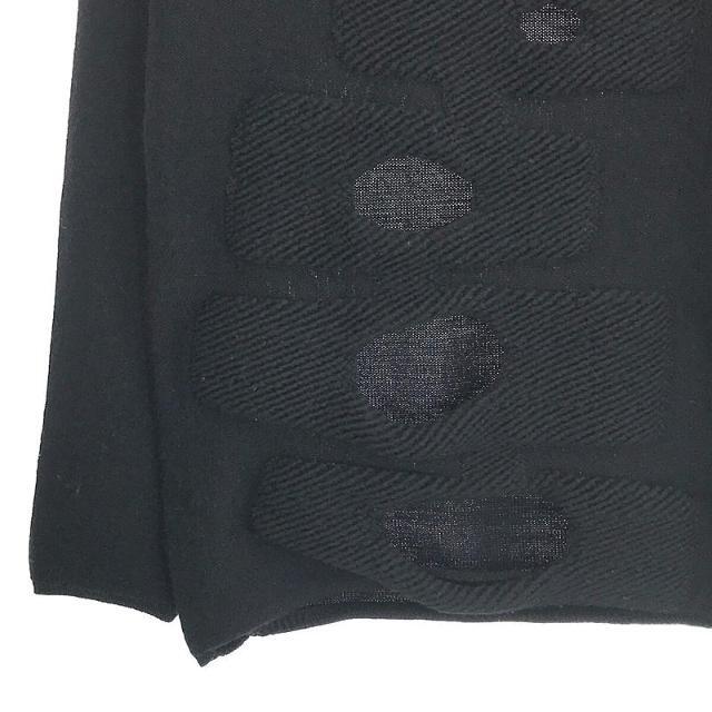 COMME des GARCONS HOMME PLUS / コムデギャルソンオムプリュス | 2014AW | 異素材ドッキング 穴あき ニット | S | ブラック | メンズ