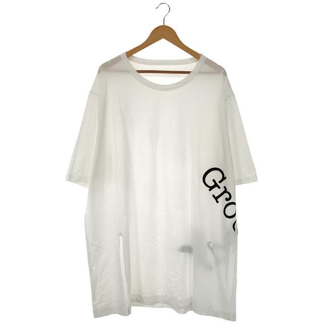 【美品】  Ground Y / グラウンドワイ | 30/cotton Jersey GY Logo Jumbo Graphic T コットン ジャージー GY ロゴ プリント ジャンボ グラフィック Tシャツ | 3 | White | メンズ