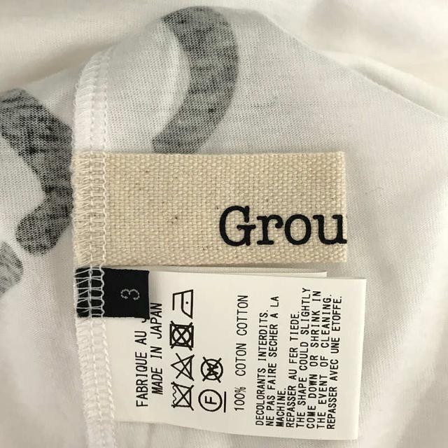 トップス【美品】  Ground Y / グラウンドワイ | 30/cotton Jersey GY Logo Jumbo Graphic T コットン ジャージー GY ロゴ プリント ジャンボ グラフィック Tシャツ | 3 | White | メンズ