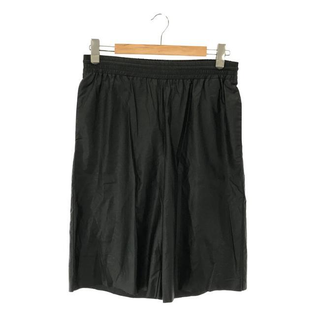MM6 Maison Martin Margiela / エムエムシックス メゾンマルタンマルジェラ | 2021AW | フェイクレザー キュロット ハーフパンツ | M | ブラック | レディース