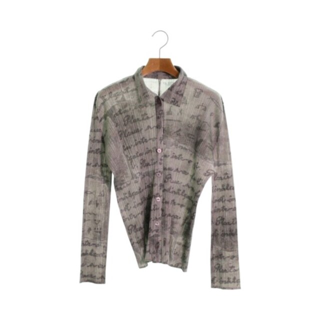 ISSEY MIYAKE - ISSEY MIYAKE カジュアルシャツ 4(M位) グレー系(総柄) 【古着】【中古】