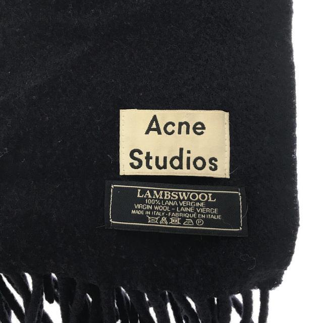Acne Studios(アクネストゥディオズ)のAcne Studios / アクネ ストゥディオズ | 大判 無地 ウールマフラー ストール | ネイビー | レディース レディースのファッション小物(マフラー/ショール)の商品写真