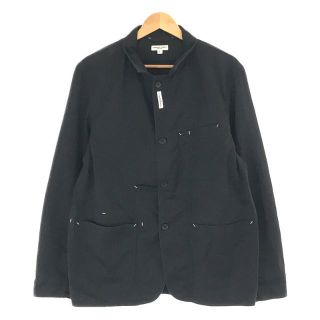 エンジニアードガーメンツ(Engineered Garments)のEngineered Garments / エンジニアドガーメンツ | エルボーパッチ スリーブ裏地サテン刺繍切替 コットン カバーオール ジャケット | L | ネイビー | メンズ(その他)