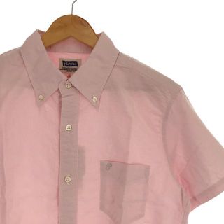 フェローズ(PHERROW'S)の【新品】  Pherrow's / フェローズ |  S/S BUTTON-DOWN SHIRTS オックスフォード ボタンダウン シャツ pink | L | PINK | メンズ(Tシャツ/カットソー(半袖/袖なし))