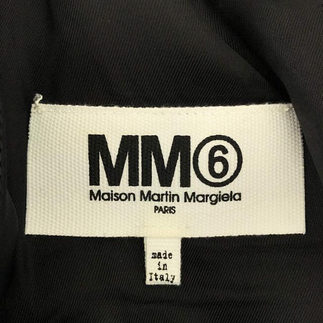 MM6 Maison Martin Margiela / エムエムシックス メゾンマルタンマルジェラ | ノースリーブ フロントデザイン ひざ丈 ワンピース | ブラック | レディース