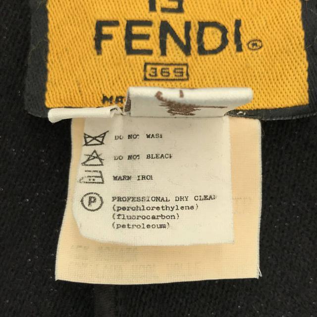 FENDI(フェンディ)のFENDI / フェンディ | ヴィンテージ neiman marcus 別注 /  モヘヤファーオーバーサイズコート | 44 | ブラック | レディース レディースのジャケット/アウター(その他)の商品写真