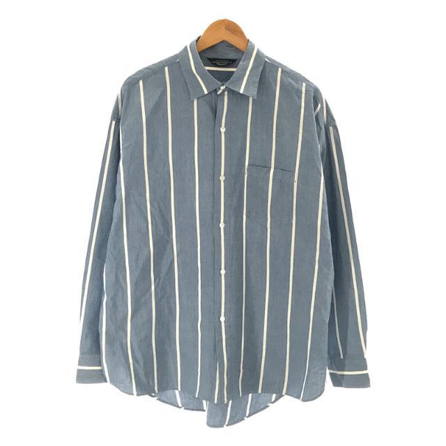 売れ筋店舗 unused 18SS オーバーサイズ シルクシャツ ストライプ 2