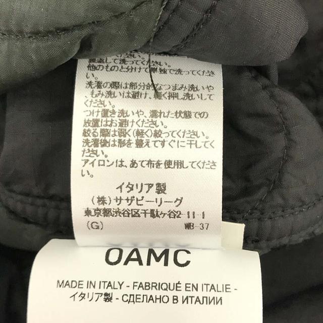 【新品】 OAMC / オーエーエムシー | 2022SS | × Ron Herman ロンハーマン Long Liner Jacket バイカラー キルティング ロング ライナー ジャケット コート | S | オリーブ/ブラック | メンズ