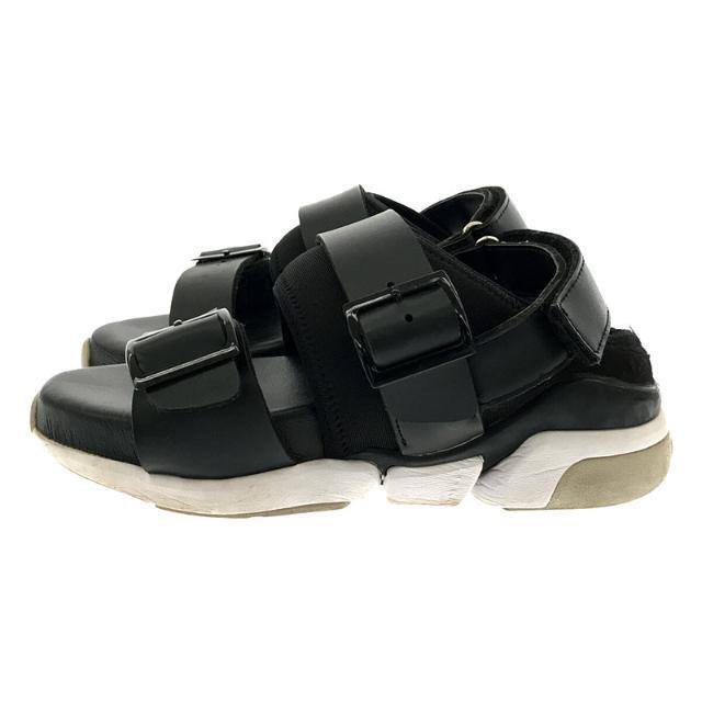 CLANE(クラネ)の【美品】  CLANE / クラネ | × ORPHIC オルフィック コラボ SNIEKER SANDAL レザー スニーカー スポーツ ストラップ サンダル | ブラック | レディース レディースの靴/シューズ(サンダル)の商品写真