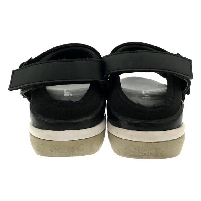 CLANE(クラネ)の【美品】  CLANE / クラネ | × ORPHIC オルフィック コラボ SNIEKER SANDAL レザー スニーカー スポーツ ストラップ サンダル | ブラック | レディース レディースの靴/シューズ(サンダル)の商品写真