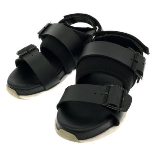 クラネ(CLANE)の【美品】  CLANE / クラネ | × ORPHIC オルフィック コラボ SNIEKER SANDAL レザー スニーカー スポーツ ストラップ サンダル | ブラック | レディース(サンダル)