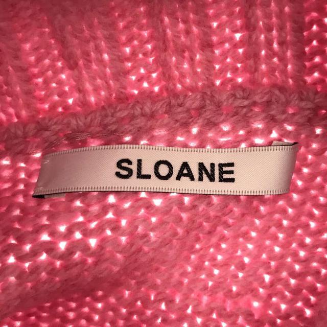 【極美品】SLOANE 3G ジーロンラム カシミヤドロップショルダー ピンクレディース