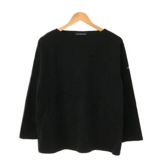 セントジェームス(SAINT JAMES)の【美品】  SAINT JAMES / セントジェームス | OUESSANT LONG SLEEVE SHIRTS エルボー付き ウエッソンボートネック バスクTシャツ | 5 | ブラック | メンズ(Tシャツ/カットソー(七分/長袖))