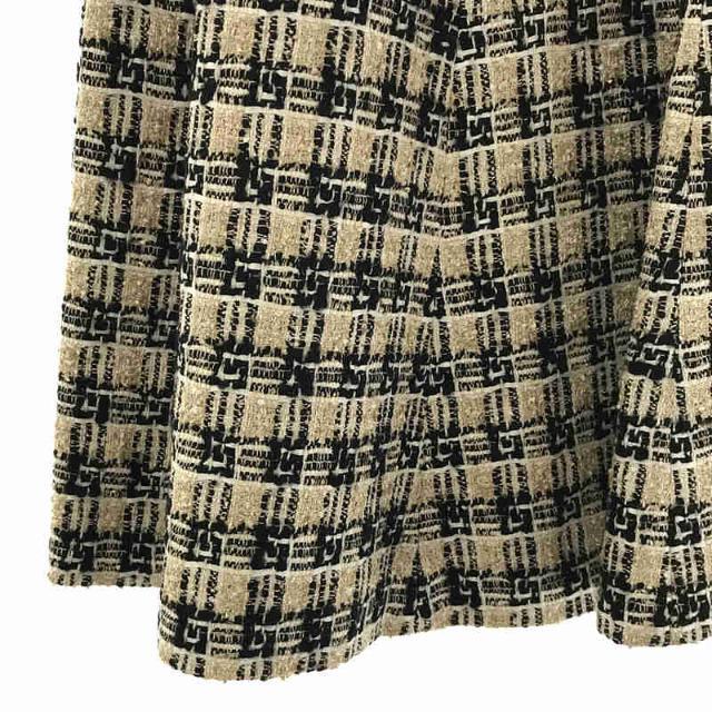 【新品】 GUCCI / グッチ | 2021AW | 652126 ツイード Gロゴ モチーフ ラメ入り フレア スカート ハンガー・カバー付き | 40 | ベージュ / ブラック | レディース 【新品】 GUCCI / グッチ | 2021AW | 652126 ツイード Gロゴ モチーフ ラメ入り フレア スカート ハンガー・カバー付き | 40 | ベージュ / ブラック | レディース