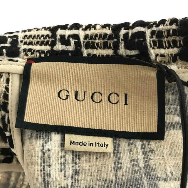 Gucci(グッチ)の【新品】  GUCCI / グッチ | 2021AW | 652126 ツイード Gロゴ モチーフ ラメ入り フレア スカート ハンガー・カバー付き | 40 | ベージュ / ブラック | レディース レディースのスカート(ロングスカート)の商品写真