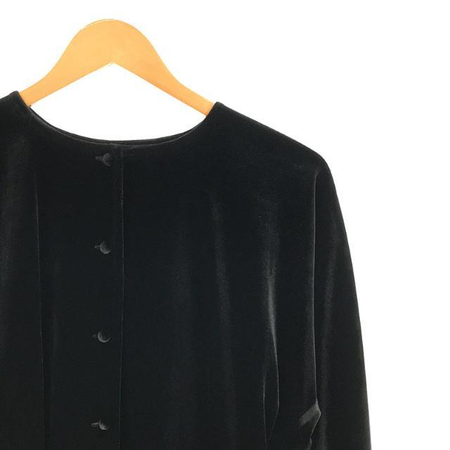 #25 velour button blouse（ベロアボタンブラウス）
