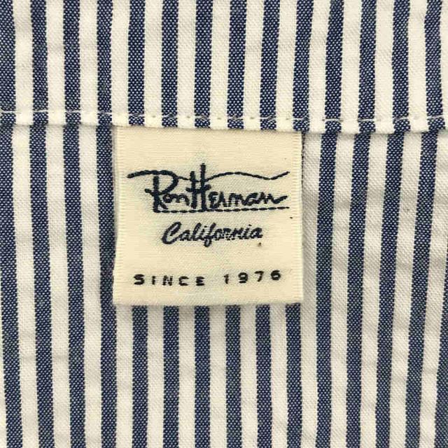 Ron Herman(ロンハーマン)のRon Herman / ロンハーマン | 2022SS | Seersucker Short All in One コットン シアサッカー ショート オールインワン | S | ホワイト / ブルー | レディース レディースのパンツ(サロペット/オーバーオール)の商品写真