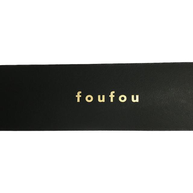 【美品】  foufou / フーフー | grandmother belt グランドマザー レザー ベルト | ブラック | レディース 4