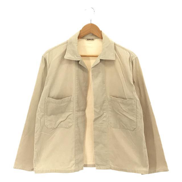 AURALEE / オーラリー | HEMP CORDUROY SHIRTS JACKET ヘンプ コットン コーデュロイ シャツ ジャケット | ホワイト | レディース | フリマアプリ ラクマ