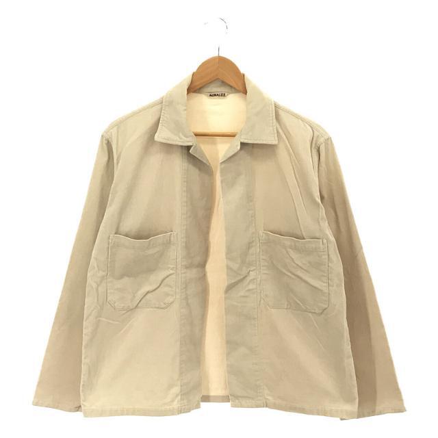 AURALEE / オーラリー | HEMP CORDUROY SHIRTS JACKET ヘンプ コットン コーデュロイ シャツ ジャケット |  ホワイト | レディース | フリマアプリ ラクマ