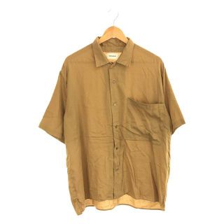 マーカウェア(MARKAWEAR)のMARKAWARE / マーカウェア | OPEN COLLAR SHIRTS S/S コットン オープンカラー シャツ  | 3 | ベージュ | メンズ(Tシャツ/カットソー(半袖/袖なし))