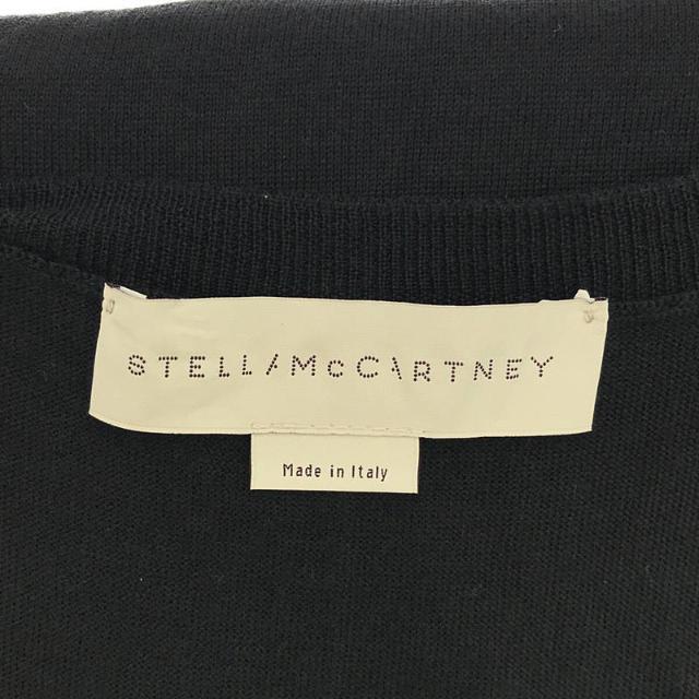 STELLA McCARTNEY / ステラマッカートニー | ウール シルク ニット オールインワン | 38 | ブラック | レディースサロペット/オーバーオール