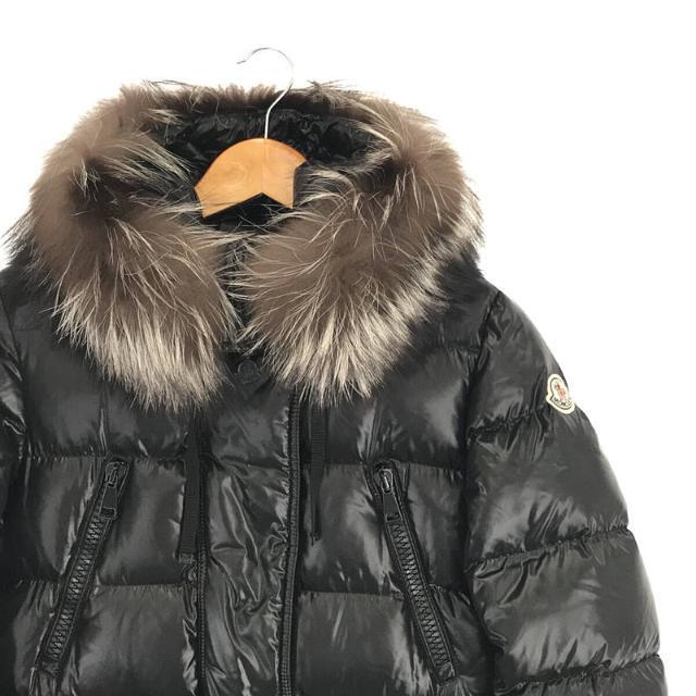 MONCLER(モンクレール)の【美品】  MONCLER / モンクレール | APHROTITI GIUBBOTTO アフィロッティ ナイロン フォックス ファー フード ダウン コート ハンガー・ガーメントケース付き | 1 | ブラック | レディース レディースのジャケット/アウター(その他)の商品写真