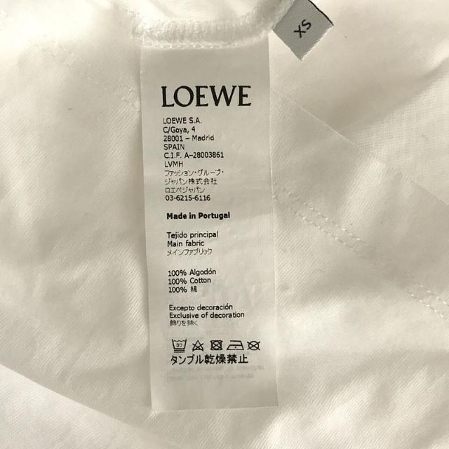 【美品】  LOEWE / ロエベ | 2020SS | Ken Heyman T-Shirt アナグラムロゴ 刺繍 ケンヘイマン プリント Tシャツ | XS | ホワイト | メンズ