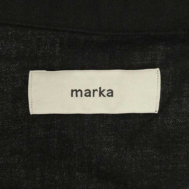 marka(マーカ)の【新品】  marka / マーカ | 2021AW | UTILITY SHIRT PULL OVER - COTTON/WOOL VIELLA ユーティリティシャツ | 2 | BLACK | メンズ メンズのトップス(Tシャツ/カットソー(七分/長袖))の商品写真