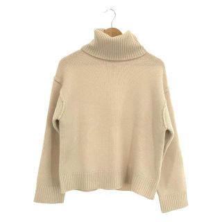 アリュード ALLUDE ニット ノースリーブ スタッズ カシミヤ グレー S