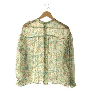 シンゾーン(Shinzone)の【新品】  Shinzone / シンゾーン | Print Smock Blouse 花 鳥 プリント スモックブラウス シャツ | F | ナチュラル | レディース(シャツ/ブラウス(長袖/七分))