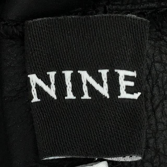 美品】 NINE / ナイン | 羊革 ムートン ロング コート | F | ブラック