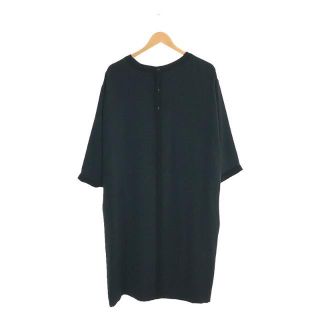 ホワイト(WHITE)の【新品】  WHYTO / ホワイト | 無地 ラウンドネック ロングワンピース | 38 | NAVY | レディース(ロングワンピース/マキシワンピース)